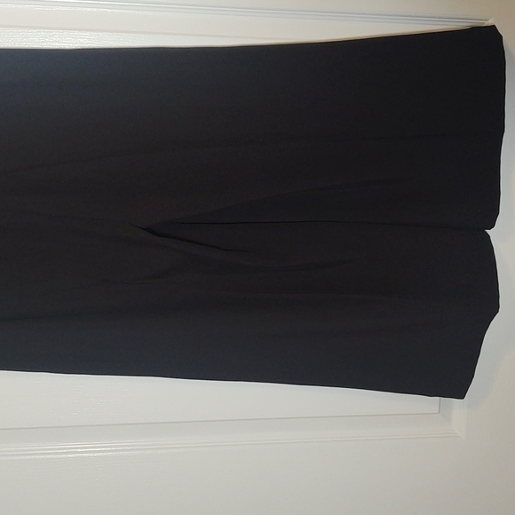 Madison Wide Waistband Pleated Black Women's Trousers - Picture 5 of 8